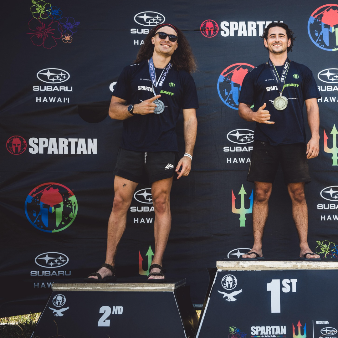 MYB Buff Runner Podium Spartan Race Finish